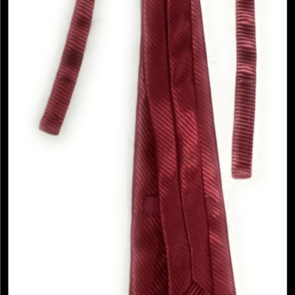 Boys Solid Red Tie with Velcro